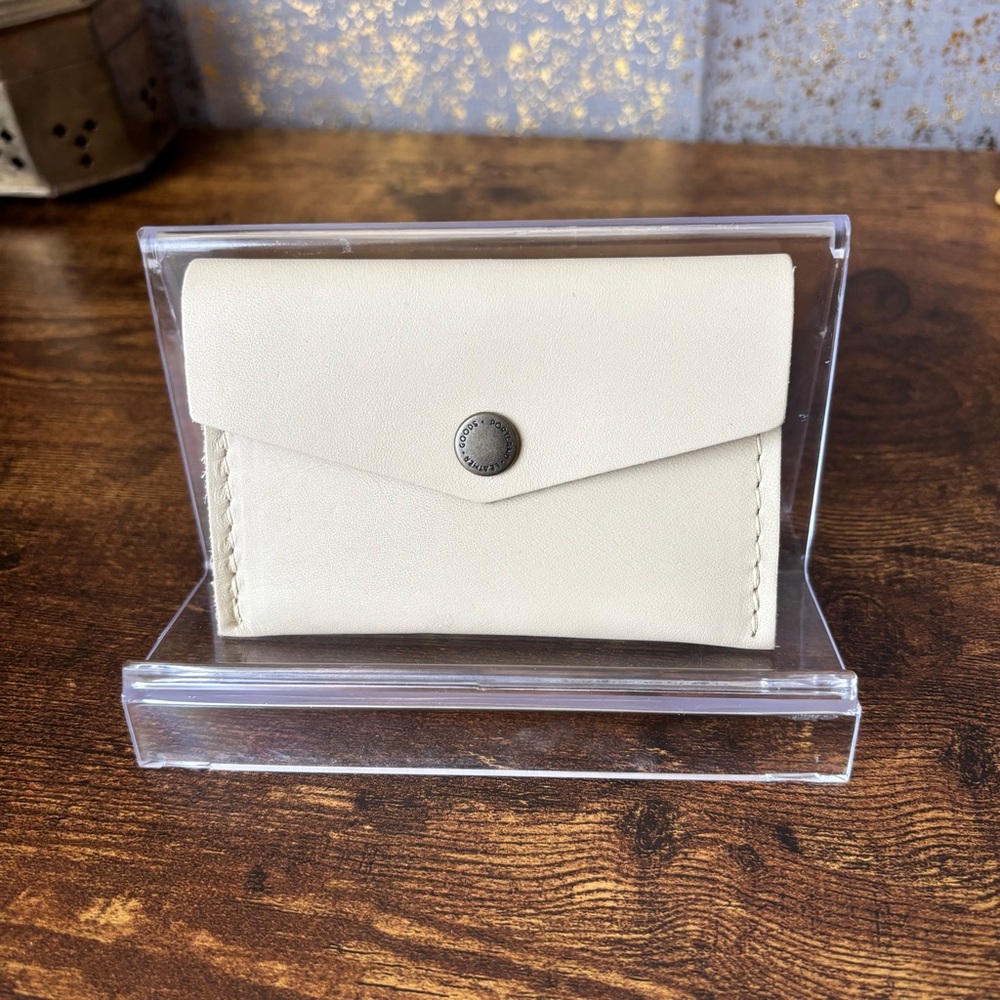 Mini Envelope Wallet from Portland Leather Goods in Bone